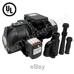 1/2 HP Convertible Shallow or Deep Well Jet Pump with Pressure Switch, 115/230V UL