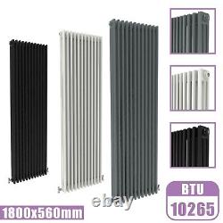 1.8M Vertical Designer Radiator Flat Panel Oval Column Cast Iron Heating