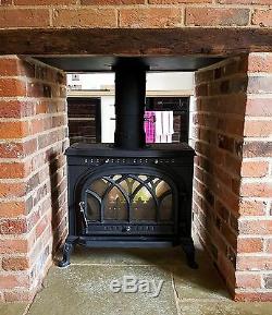 10kw Victorianna Dual Aspect Double Sided fireplace wood burner multi fuel stove