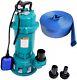 1100W Submersible Dirty Water Pump Grinder Sewage Well Septic Flood Sewage Sump
