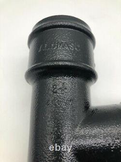 12 x Alumasc Apex cast iron 63mm (2.5) x 92.5 degree branch pipes black. Gutter