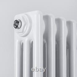 1500x380mm 2 Column radiator Horizontal White Traditional Cast Iron radiato