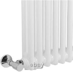 1500x380mm 2 Column radiator Horizontal White Traditional Cast Iron radiato