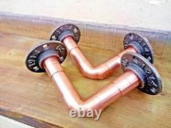 15mm, 22mm, 28mm Copper Pipe / Cast Iron Furniture Flanges For Custom Furniture