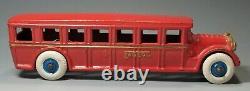 1930s Arcade Cast Iron FAGEOL BUS in Exceptional Paint w Replaced Tires NEW PICS