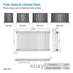 2/3 Column Horizontal Radiator Traditional Central Heating Cast Iron Style Rad