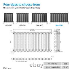 2 3 Column Horizontal Radiator Traditional Central Heating Cast Iron Style Rads