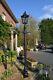 2.3m Tall Black Traditional Victorian Cast Iron Garden Lamp Post Set