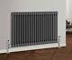 2 column Horizontal Traditional anthracite Central Heating Radiator 600x835mm