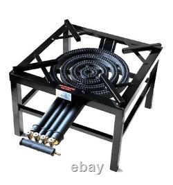 20.8kw 4 Key Heavy Duty Single Cast Iron Lpg Gas Boiling Ring Burner Catering