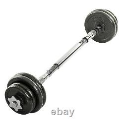 20KG Adjustable Cast Iron Dumbbell / Barbell Set For Weight Lifting Training
