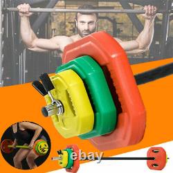 20kg Body Pump Barbell Weight Set Strength Training Home Gym Workout Stand