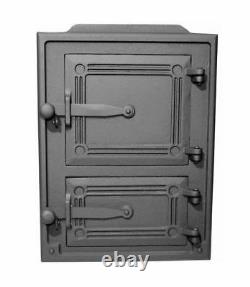 26x35 Cast Iron Fire Door Clay Bread Oven Pizza Stove Smoke House Furnace Grey