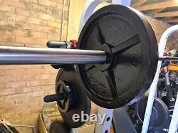 2x 25kg Cast Iron Olympic Weight Plates 2