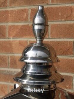 32x15 Stainless Steel Street Lamp Lantern Top For Cast Iron Posts & Brackets