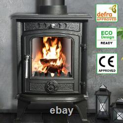 4.2KW Woodburning Stove Woodburner Cast Iron Defra Approved Eco Design Ready