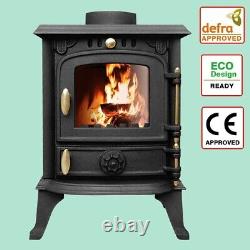 4.5KW Multifuel Wood Stove Log Burner JA013s Cast Iron Defra Approved Eco Design