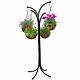4 Arm Tree Cascade Plant Hanging Basket Planter Patio Garden Flower Stand Holder