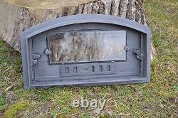 48 x 27cm Cast iron fire door clay / bread oven /outdoor pizza stove smoke house