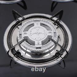 5 Burner Gas Stove Cast Iron Gas Hob Burner Cooker + Stainless Steel Water Tray