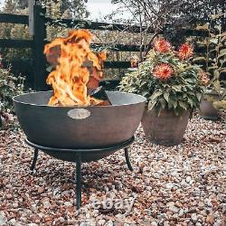56cm Diameter Cast Iron Fire PitOutdoor Garden Patio Heater Camping Bowl