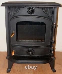 5KW Multifuel Stove Wood Burner Cast Iron Defra Approved Eco Design Log Fire