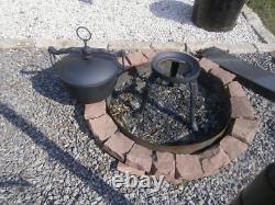 7l HEAVY DUTY DUTCH OVEN CAST IRON COOKWARE CAMPING FIRE COOKING FIREPLACE