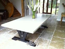 8,10,12 seater Large Rustic Painted, Choice of King or Queen Post End Table