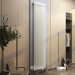 AICA White Traditional Cast Iron Radiator Horizontal Vertical 2 3 4 Column Rads