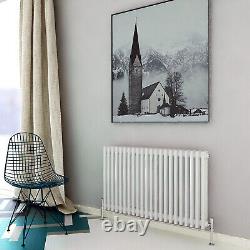 AICA White Traditional Cast Iron Radiator Horizontal Vertical 2 3 4 Column Rads