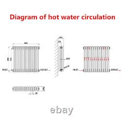 AICA White Traditional Cast Iron Radiator Horizontal Vertical 2 3 4 Column Rads