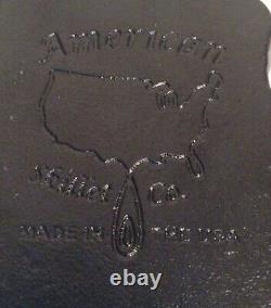 American Skillet Company New York State shaped cast iron skillet