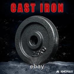 Amonax 20kg 30kg Cast Iron Adjustable Dumbbells Weight Set, Barbell Set Men