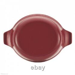 Anolon Cast Iron Oval Casserole 27cm Paprika Red NEW BOXED