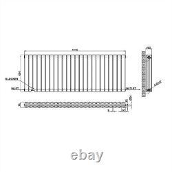 Anthracite Flat Panel Oval Column Cast Iron Towel Rail Radiator Central Heating