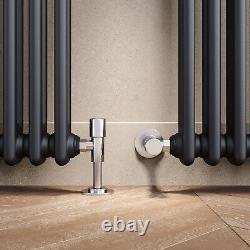 Anthracite Traditional Radiator Triple 3 Column Cast Iron Vintage Rads 600x1010