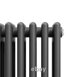 Anthracite Traditional Radiator Triple 3 Column Cast Iron Vintage Rads 600x1010