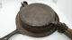 Antique Griswold New American Cast Iron Waffle Maker Patent 1901 + Base