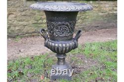 Antique Style Cast Iron Urn with Bronze Finish Outdoor Urn with no base 6572s