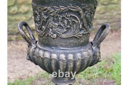 Antique Style Cast Iron Urn with Bronze Finish Outdoor Urn with no base 6572s