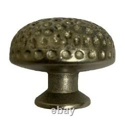 Antique Style Pitted Pewter Cast Iron Cabinet Drawer Cupboard Kitchen Knob Pull