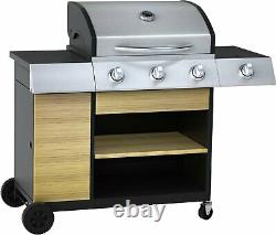 Argos Home Deluxe 3 Burner Outdoor Kitchen Gas BBQ
