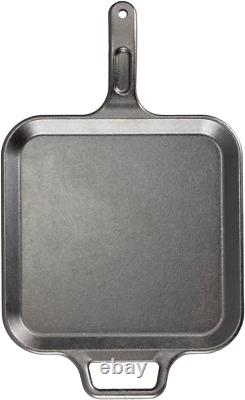 BOLD 12 Inch Seasoned Cast Iron Square Griddle, Design-Forward Cookware