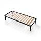 Bed Base with strong Iron Frame and Beech Wood Slats Orthopedic FULLY ASSEMBLED