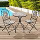 Bistro Set Outdoor Patio Garden Furniture Dining Kitchen Table Folding Chairs L