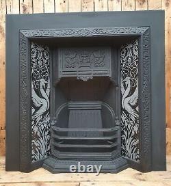 Black & Silver Phoenix Ceramic Fireplace Tiles Fireplace Tiles