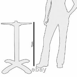 Bolero Cast Iron Ornate Table Leg Base Adjustable Feet 720(H)x420(W)mm