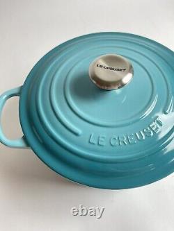 Brand New Le Creuset Enameled Cast Iron 5.5 Qt Dutch Oven In Caribbean