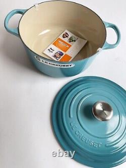 Brand New Le Creuset Enameled Cast Iron 5.5 Qt Dutch Oven In Caribbean