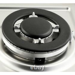 Built In 2 Burner Gas Hob Double Stainless Steel Cooktop FFD NG Kit Domino-302S